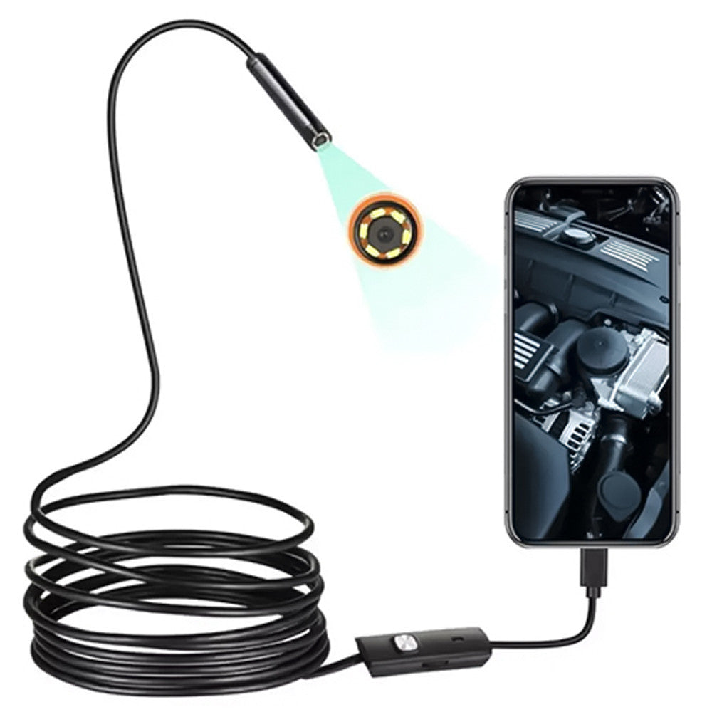 Ендоскоп міні камера для смартфона, 3,5м / Ендоскопічна гнучка USB-камера / Бороскоп