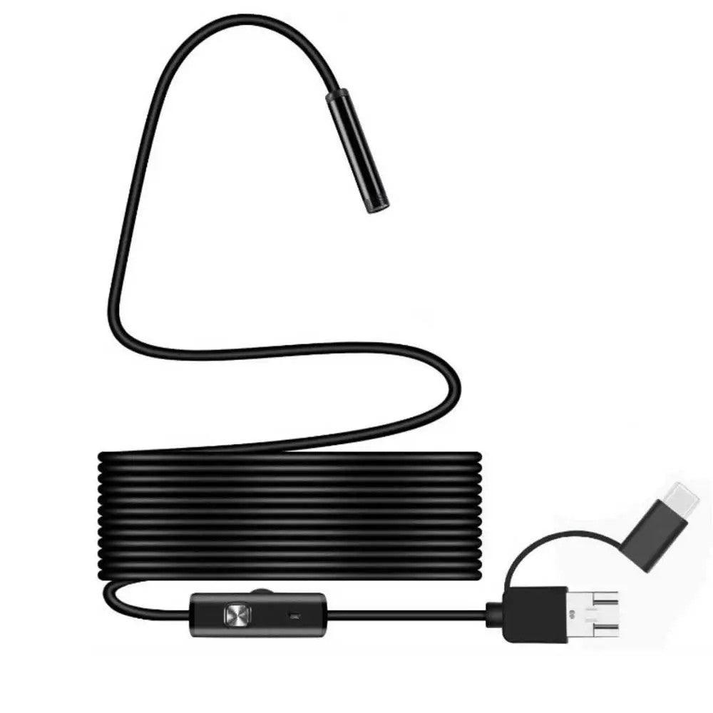 Ендоскоп міні камера для смартфона, 3,5м / Ендоскопічна гнучка USB-камера / Бороскоп