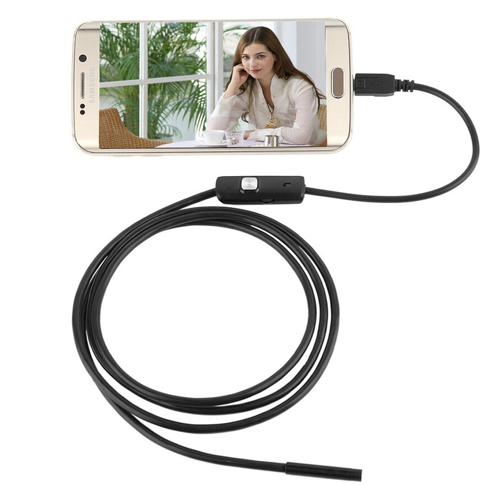 Ендоскоп міні камера для смартфона, 3,5м / Ендоскопічна гнучка USB-камера / Бороскоп