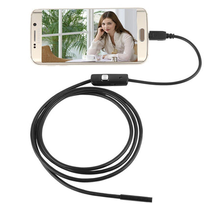 Ендоскоп міні камера для смартфона, 3,5м / Ендоскопічна гнучка USB-камера / Бороскоп