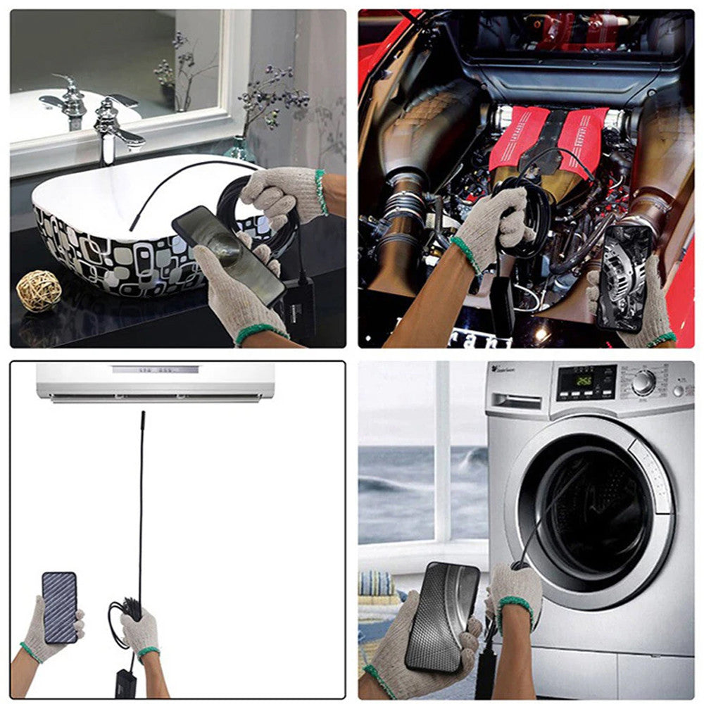 Ендоскоп міні камера для смартфона, 5м / Ендоскопічна гнучка USB-камера / Бороскоп