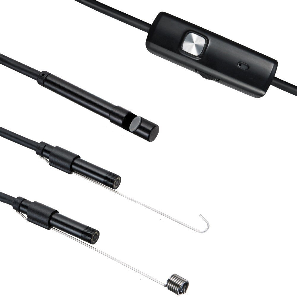 Ендоскоп міні камера для смартфона, 5м / Ендоскопічна гнучка USB-камера / Бороскоп