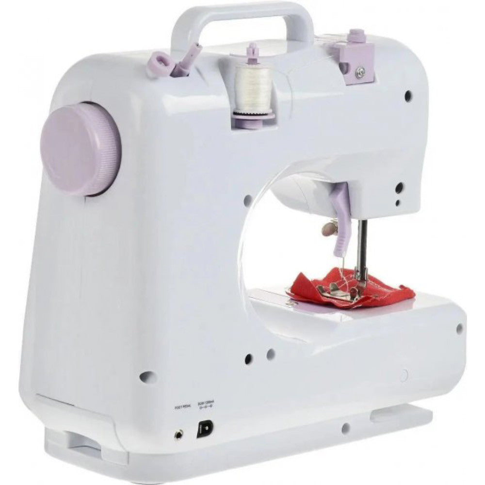 Швейна машинка з педаллю та оверлоком, FHSM 505/ Міні швейна машинка / Портативна машинка для шиття
