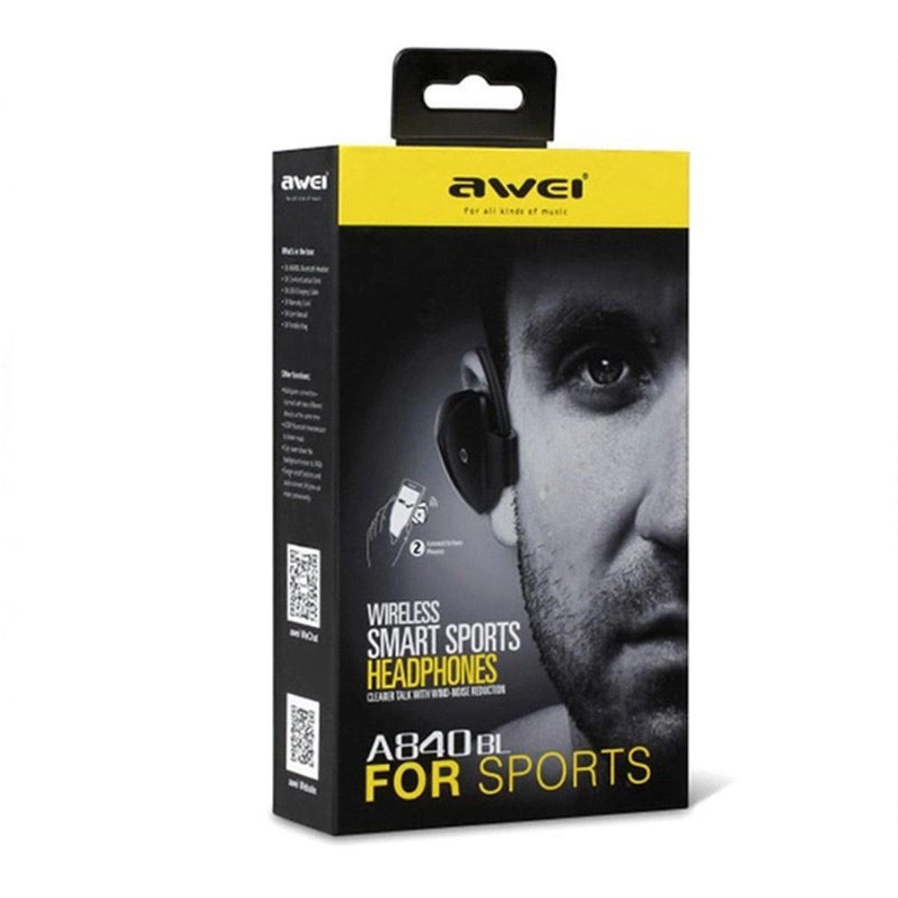 Спортивні бездротові навушники MDR A840, Білі / Блютуз навушники з мікрофоном / Вакуумні навушники / Стереонавушники