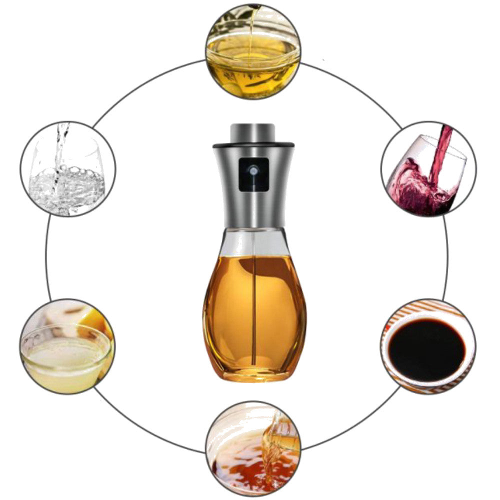 Розпилювач для олії 200мл XL-259, колір рандом / Спрей дозатор для рідин / Диспенсер для олії та соусу