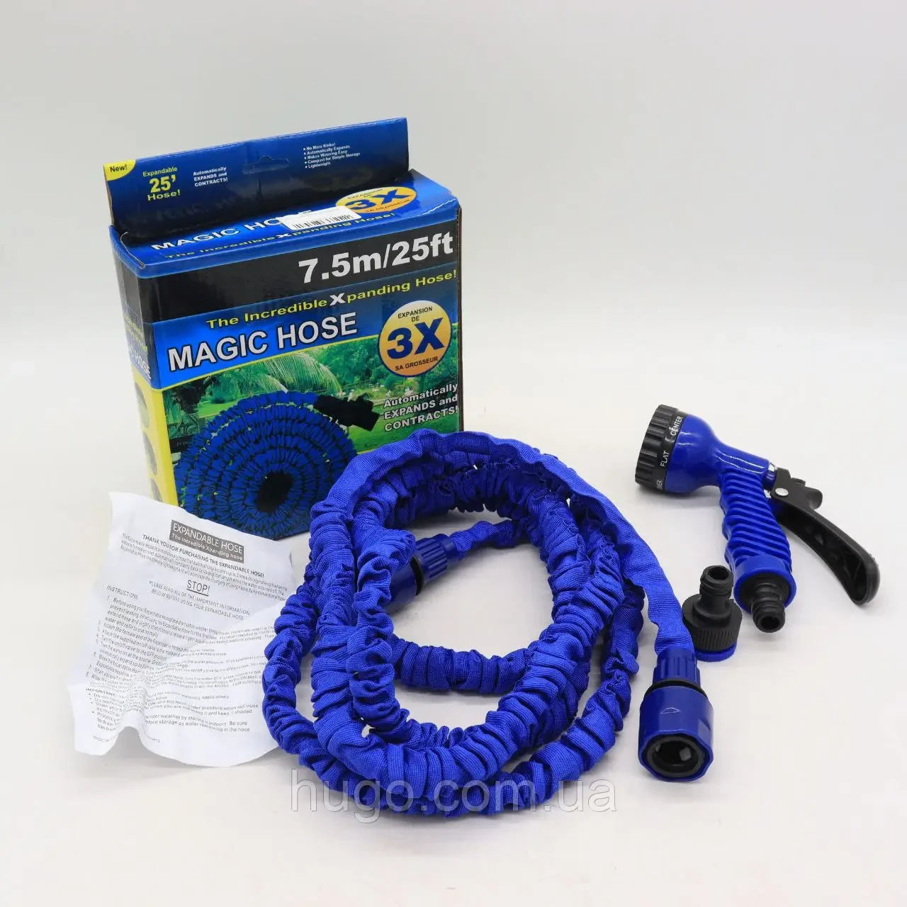 Садовий шланг 7.5м, V-HOSE PRO + Подарунок Вуличний світильник 20LED / Шланг для поливу / Поливальний шланг