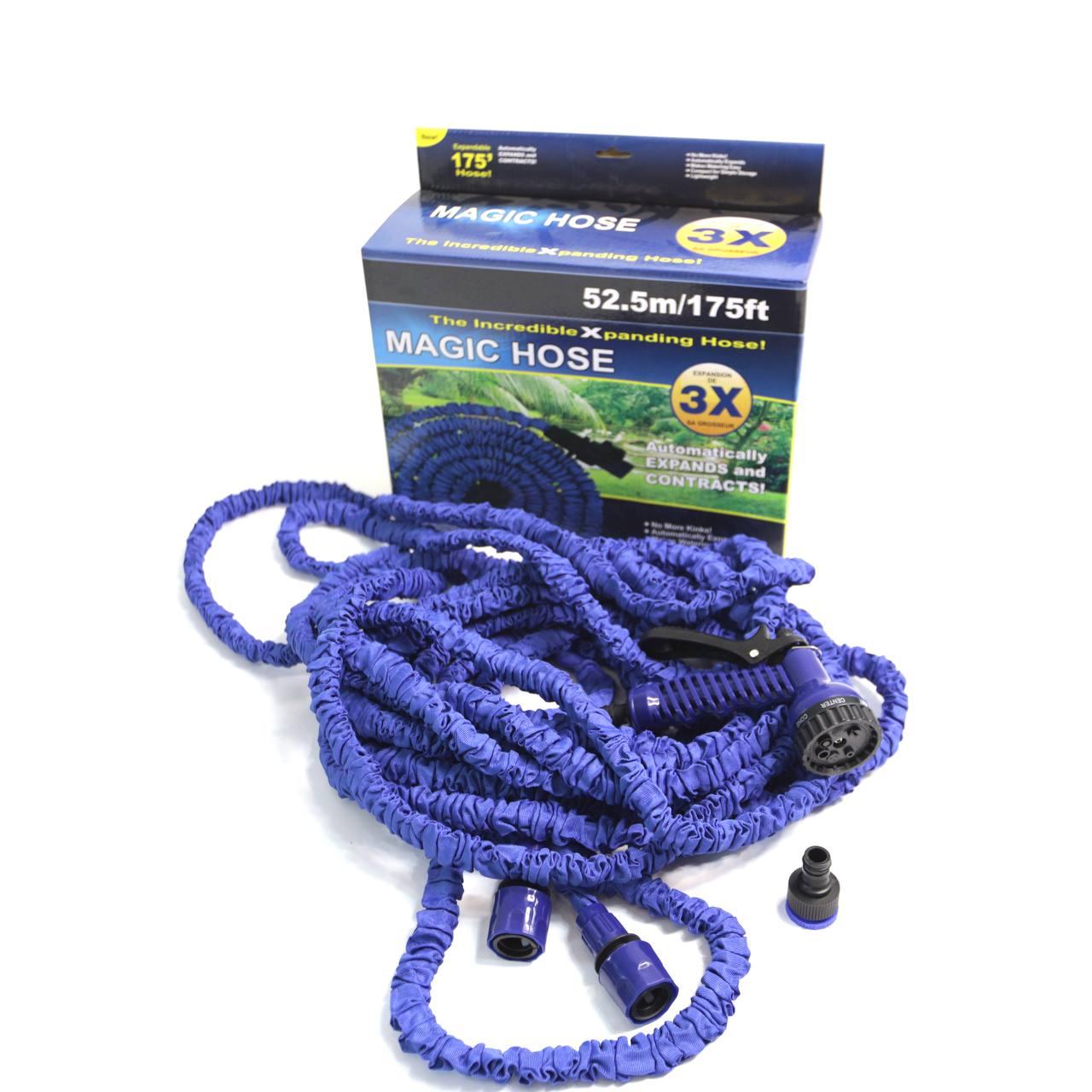 Шланг для поливу 52,5 м + розпилювач, V-HOSE / Садовий шланг що розтягується / Поливальний шланг