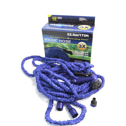 Шланг для поливу 52,5 м + розпилювач, V-HOSE / Садовий шланг що розтягується / Поливальний шланг