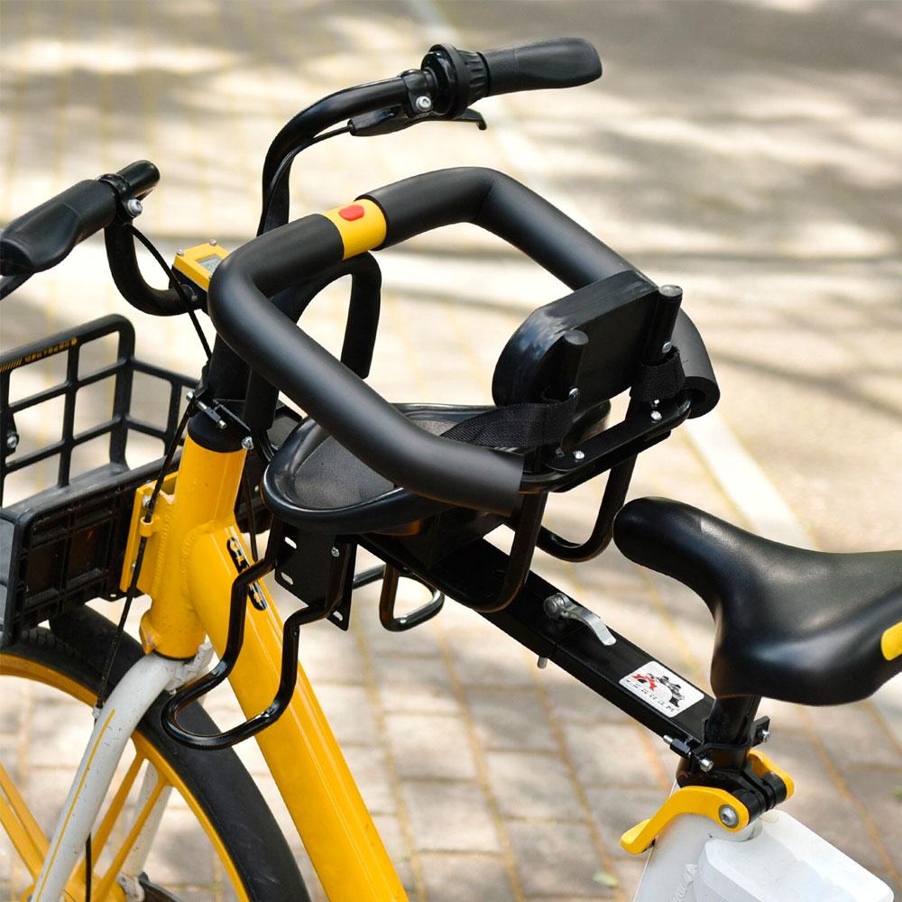 Дитяче велокрісло на раму 18х15см, MESKALO / Велосипедне переднє крісло з кріпленням / Сидіння на велосипед