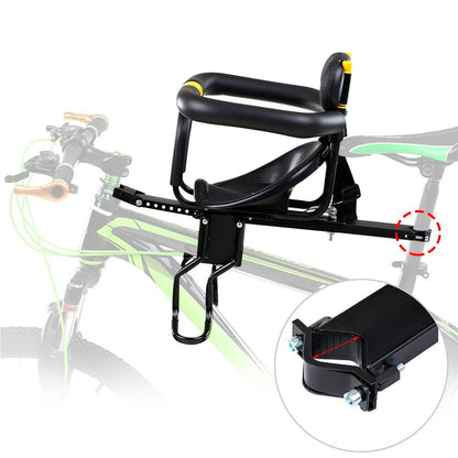 Дитяче велокрісло на раму 18х15см, MESKALO / Велосипедне переднє крісло з кріпленням / Сидіння на велосипед