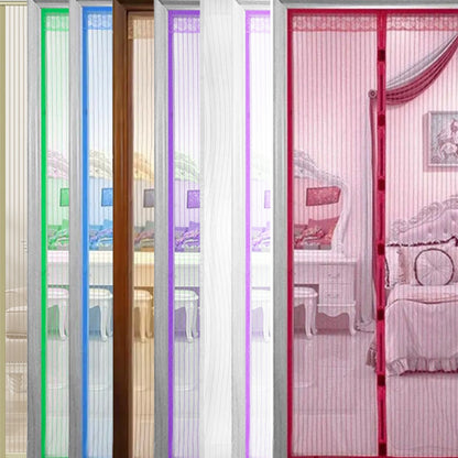 Москітна шторка на двері 210х100см, Magic Mesh, Чорна / Антимоскітна сітка на двері