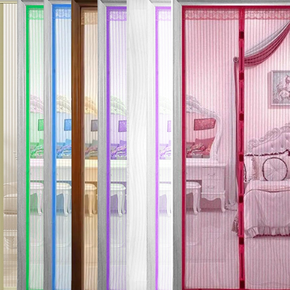 Москітна сітка на двері на магнітах 100х210 см Magic Mesh, Коричнева / Антимоскітна сітка