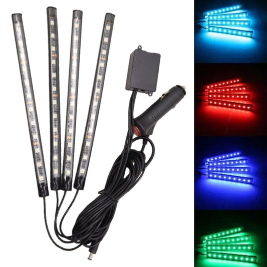 Універсальне RGB led підсвічування зі світломузикою, HR-01678 / Підсвічування в машину / Автомобільна лед стрічка