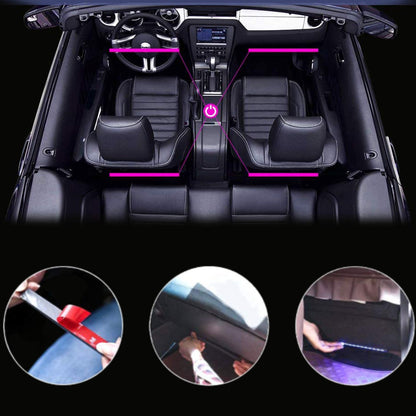 Універсальне RGB led підсвічування зі світломузикою, HR-01678 / Підсвічування в машину / Автомобільна лед стрічка