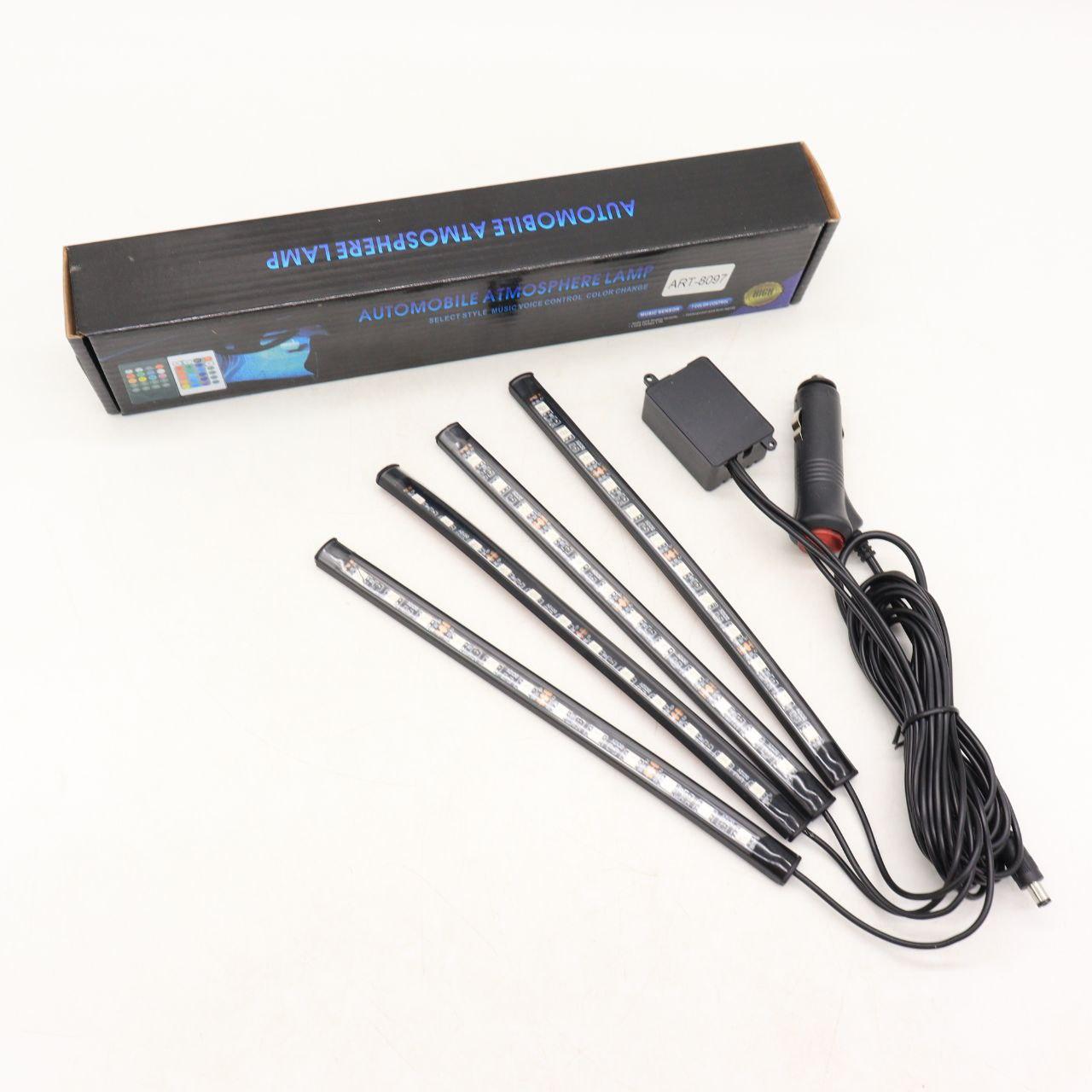 Універсальне RGB led підсвічування зі світломузикою, HR-01678 / Підсвічування в машину / Автомобільна лед стрічка