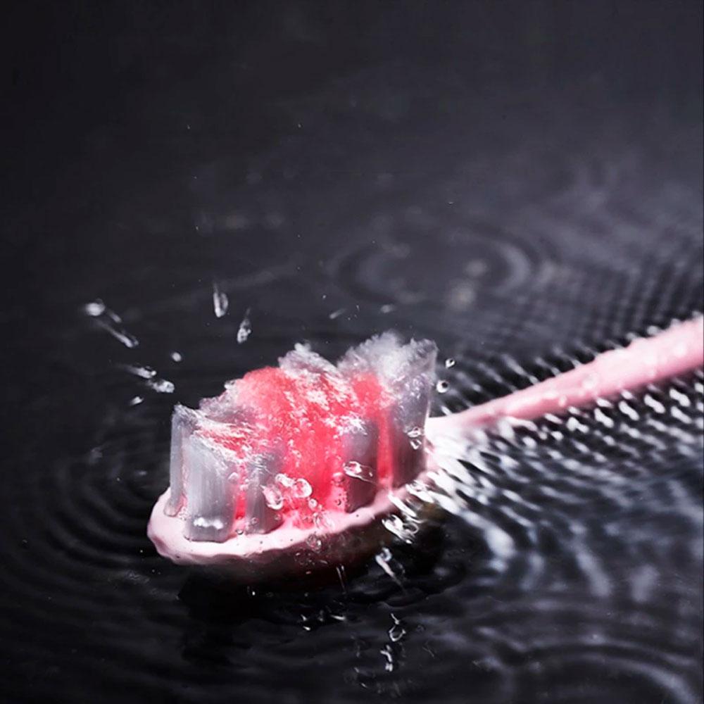 Ультразвукова зубна щітка з 4-ма насадками, Х-3, Рожева / Електрична зубна щітка