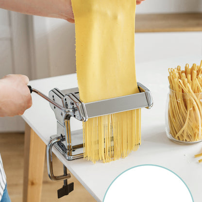 Лапшерізка ручна для розкочування тіста, з насадками / Машинка для нарізки локшини / Тестораскатка механічна