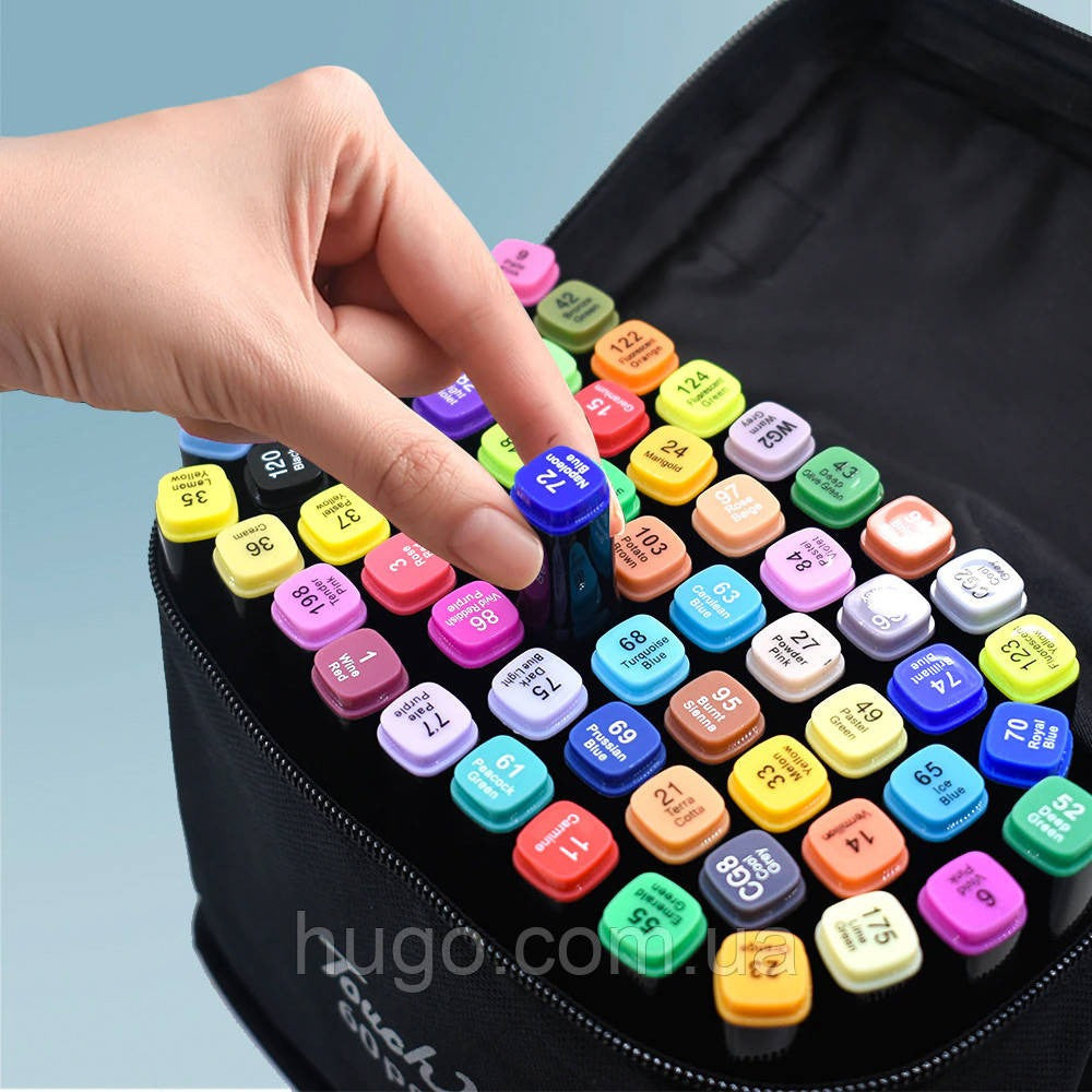 Скетч маркерів для малювання 60 шт / Набір маркерів для малювання