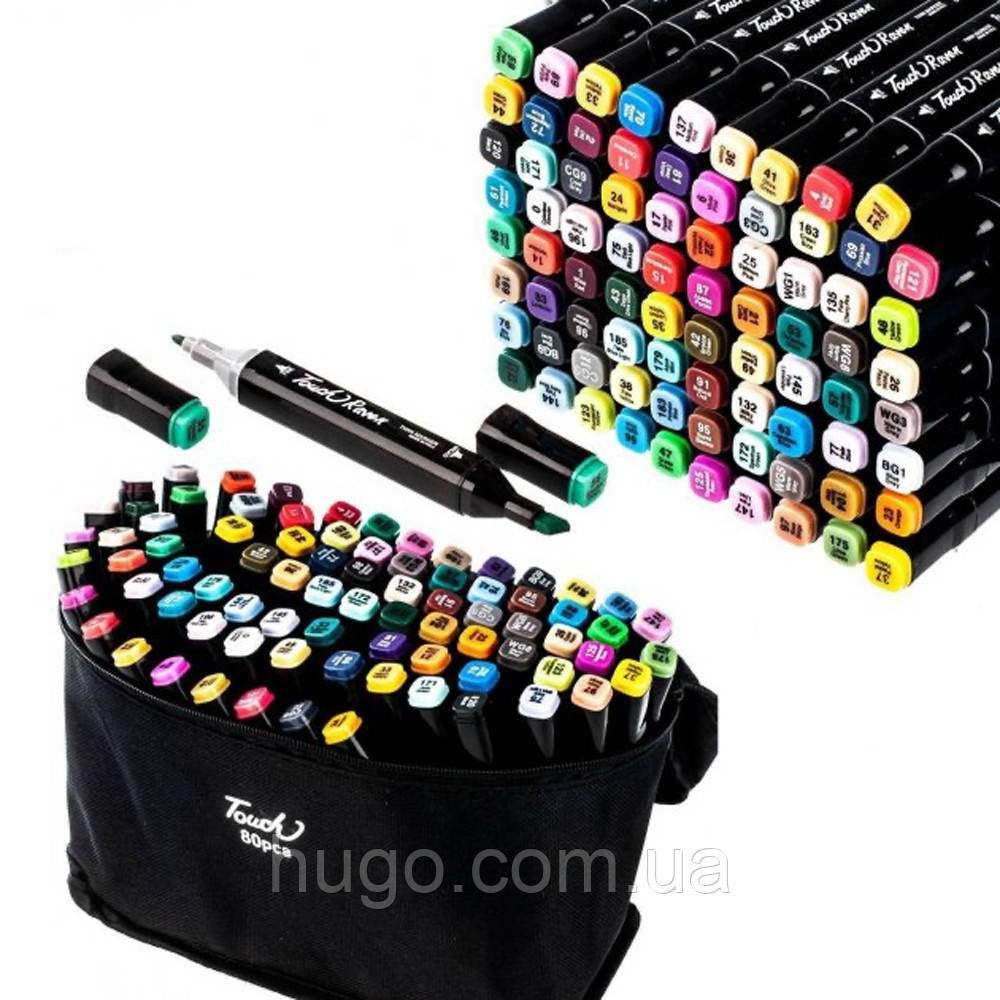 Скетч маркери для малювання 80 шт / Набір маркерів для малювання