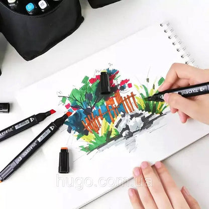 Скетч маркери для малювання 80 шт / Набір маркерів для малювання