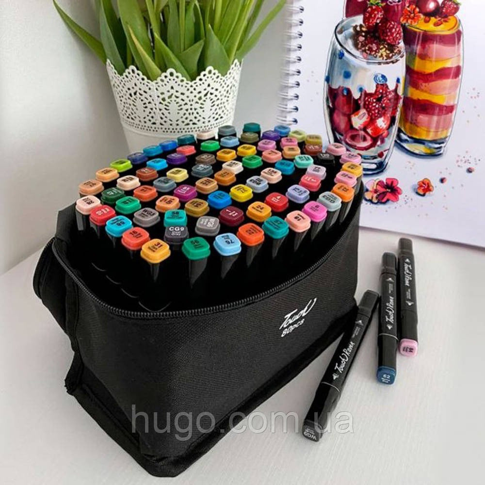Скетч маркери для малювання 80 шт / Набір маркерів для малювання