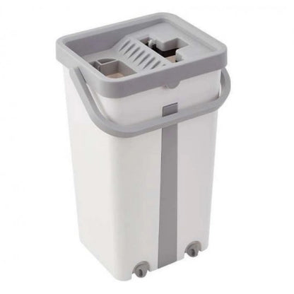 Швабра з відром 11л з автоматичним віджимом + 2 насадки, Cleaning Mop, Сіра / Швабра ледарка для прибирання будинку