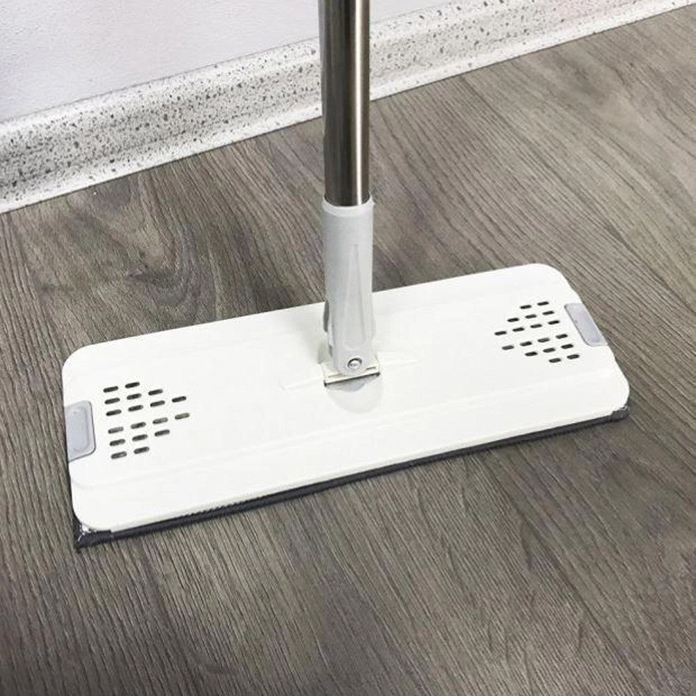 Швабра з відром 11л з автоматичним віджимом + 2 насадки, Cleaning Mop, Сіра / Швабра ледарка для прибирання будинку