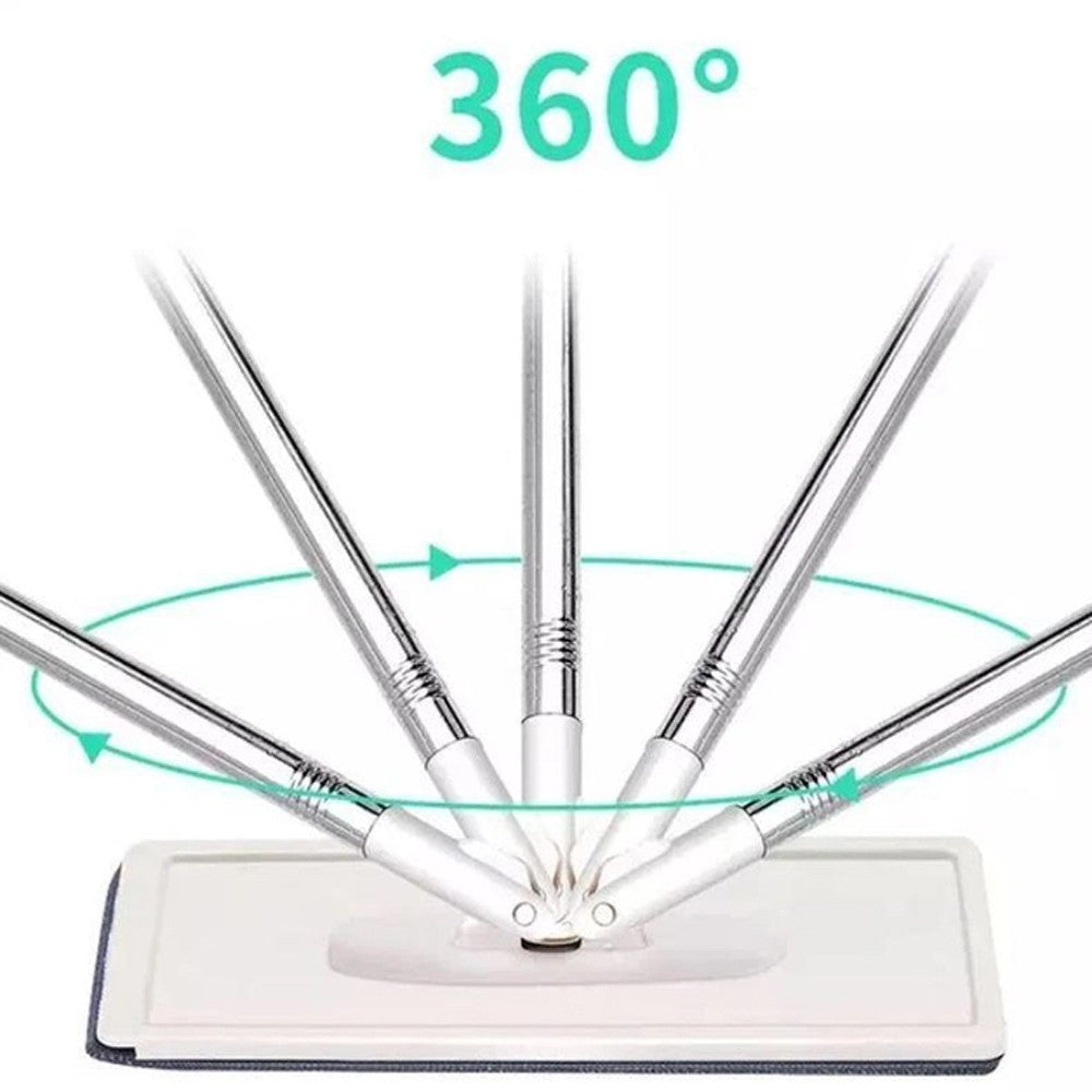 Швабра з відром 11л з автоматичним віджимом + 2 насадки, Cleaning Mop, Сіра / Швабра ледарка для прибирання будинку