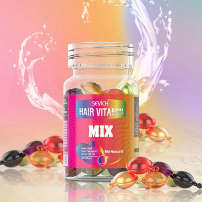 Капсули для волосся 30шт Sevich Mix / Олії для посічених кінчиків волосся / Капсули для догляду за волоссям / Олія для волосся