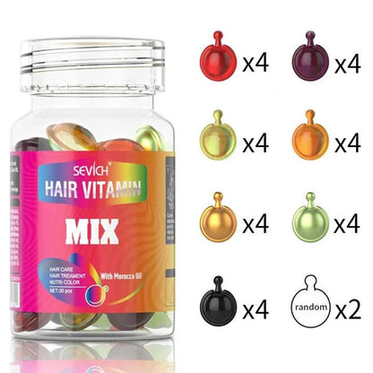 Капсули для волосся 30шт Sevich Mix / Олії для посічених кінчиків волосся / Капсули для догляду за волоссям / Олія для волосся