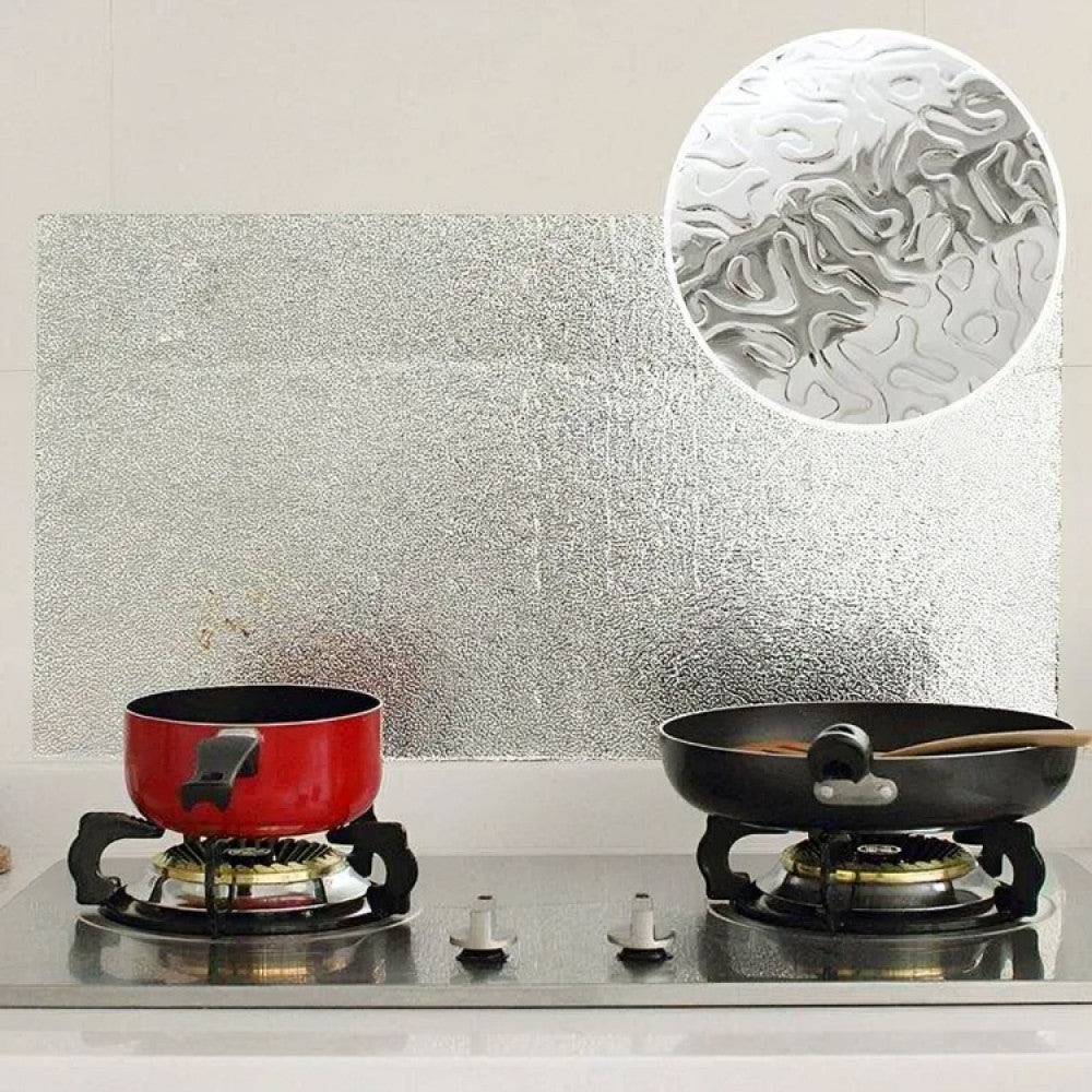 Кухонна фольга 6 м х 60см для кухонних поверхонь / Алюмінієва фольга самоклеюча