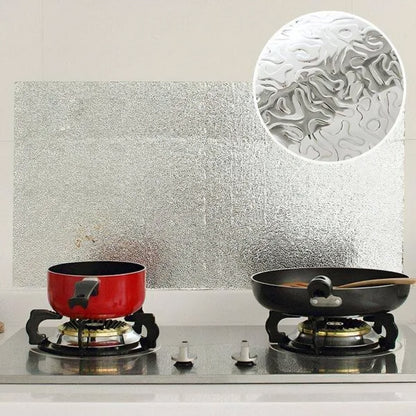 Кухонна фольга 6 м х 60см для кухонних поверхонь / Алюмінієва фольга самоклеюча