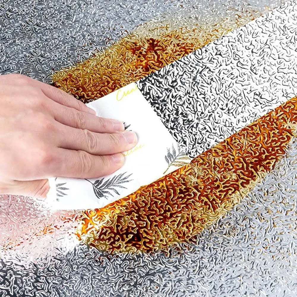 Кухонна фольга 6 м х 60см для кухонних поверхонь / Алюмінієва фольга самоклеюча