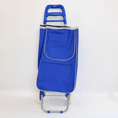 Сумка-візок на колесах до 130кг, 95х35х30см, Синій / Сумка на колесах для покупок / Кравчучка