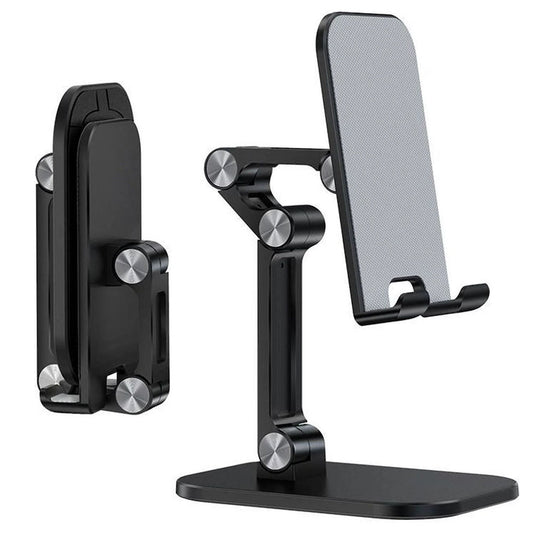 Настільний тримач для телефону 4-13", S002, Чорний / Підставка для телефону /Складна підставка під телефон