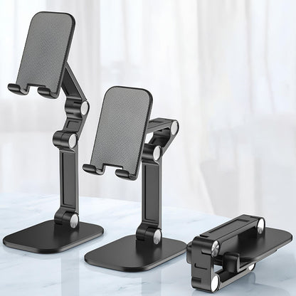 Настільний тримач для телефону 4-13", S002, Чорний / Підставка для телефону /Складна підставка під телефон
