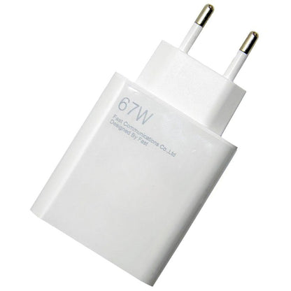 Мережевий зарядний пристрій 67W, USB / Адаптер зі швидкою зарядкою / Зарядка для телефону