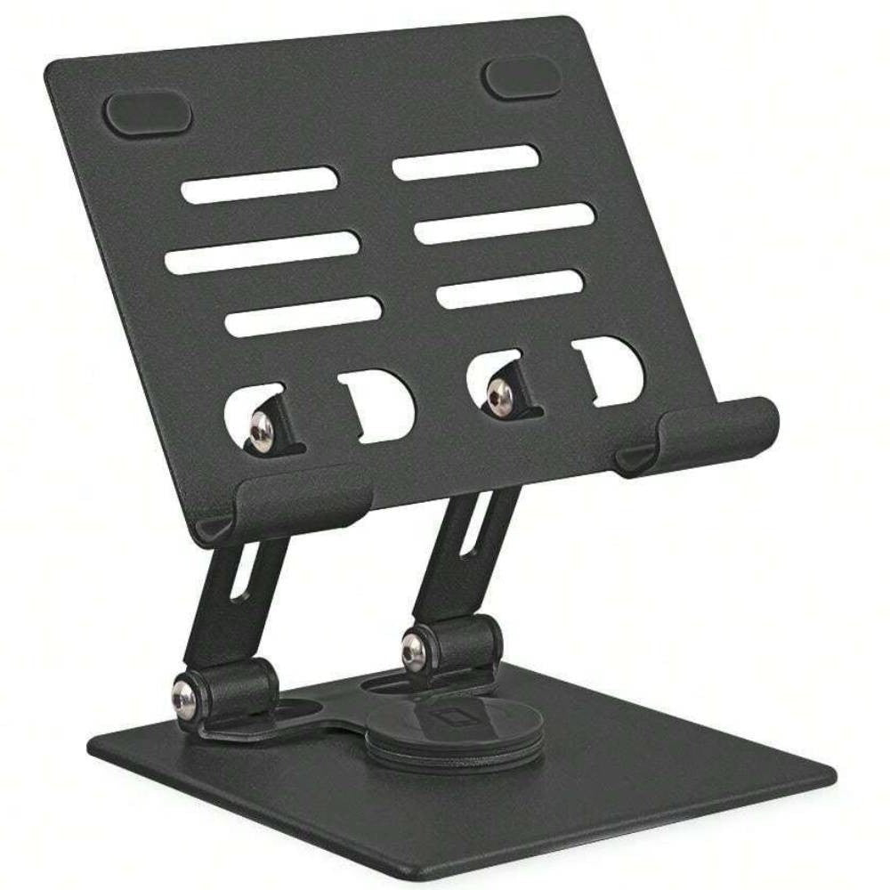 Настільна підставка для планшета 4-16" до 2,5 кг, оборот на 360° / Складаний металевий тримач планшета