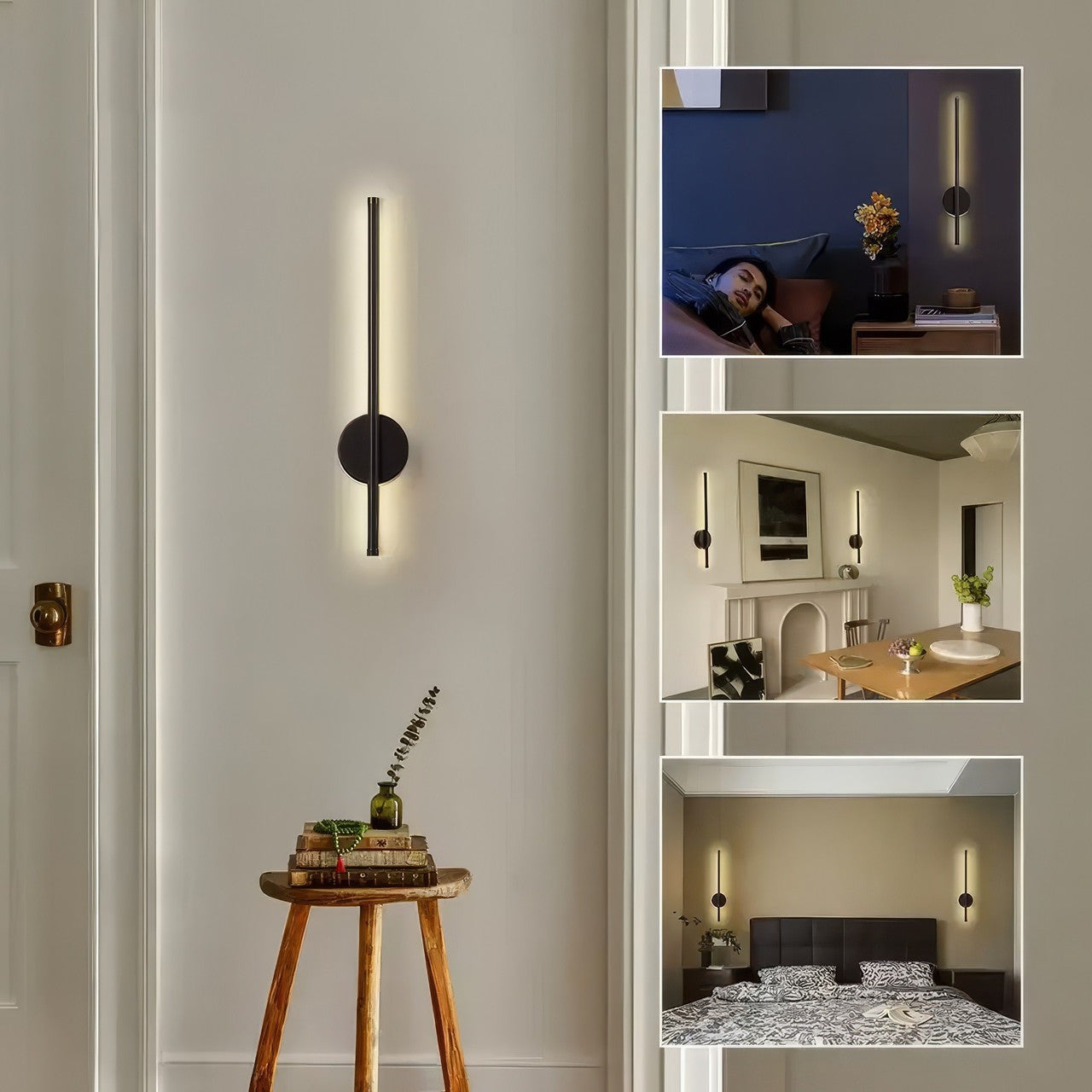 Настінний світильник лінійний 60 см, 11Вт, від мережі / Бра на стіну / Світлодіодний світильник на стіну