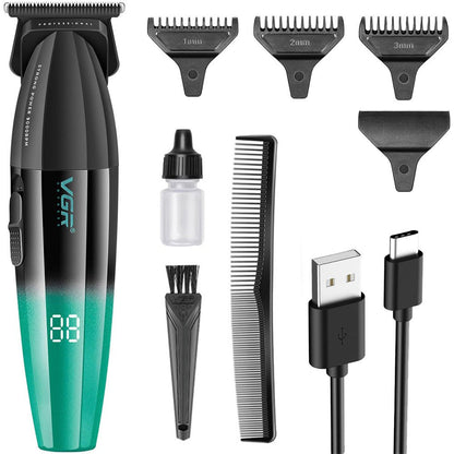 Акумуляторна машинка для стрижки, 4 насадки, USB, VGR V906 / Тример для стрижки волосся / Тример для бороди