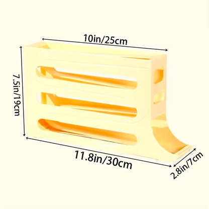 Підставка для зберігання яєць 4 яруси 30×19×7см, Plastic shelving / Лоток для яєць / Органайзер для яєць