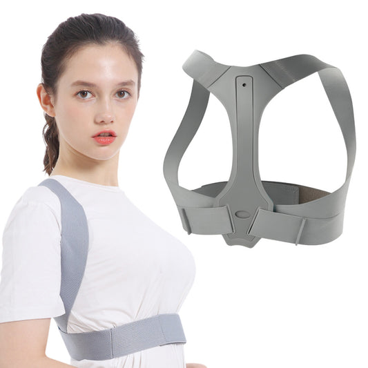 Коректор постави HSM-50301, Сірий / Бандаж для корекції постави / Корсет для спини на липучках