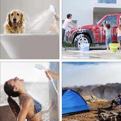 Туристичний душ від акумулятора Gotel Q16H / Похідний портативний душ з насосом