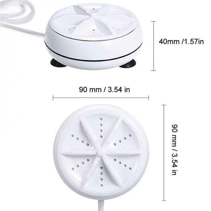 Портативна пральна машина ультразвукова TURBINE WASH, від USB / Міні пральна машинка обертова