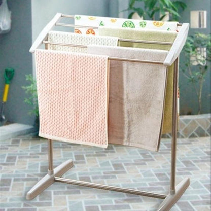 Сушарка для білизни (70х62х36см) Mobile towel rack, на 5 рядів / Підлогова сушка для одягу