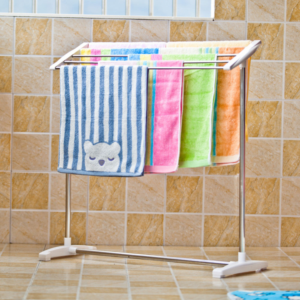 Сушарка для білизни (70х62х36см) Mobile towel rack, на 5 рядів / Підлогова сушка для одягу