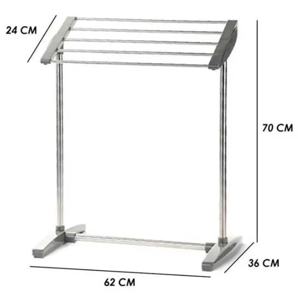 Сушарка для білизни (70х62х36см) Mobile towel rack, на 5 рядів / Підлогова сушка для одягу