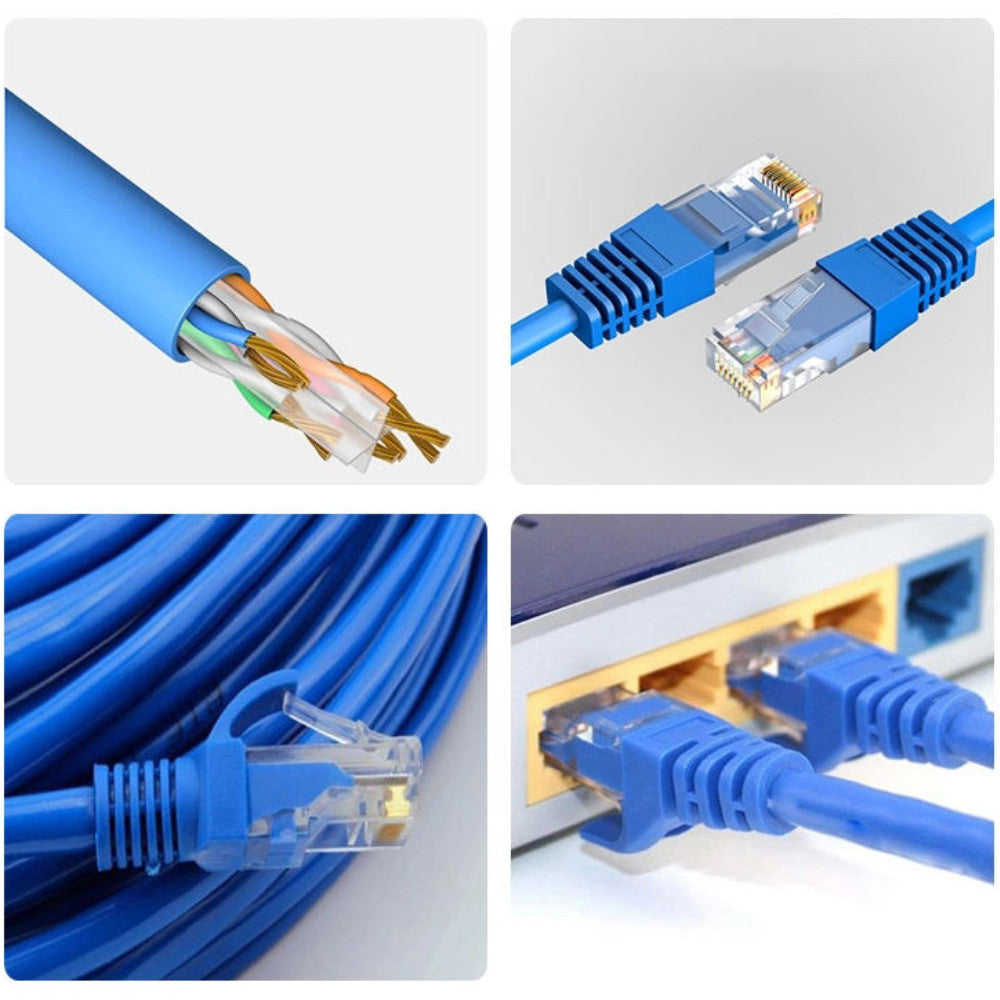 Кабель патч-корд UTP Cat5e Lan (25м) / Високошвидкісний інтернет кабель / Мережевий кабель / Кабель для роутера