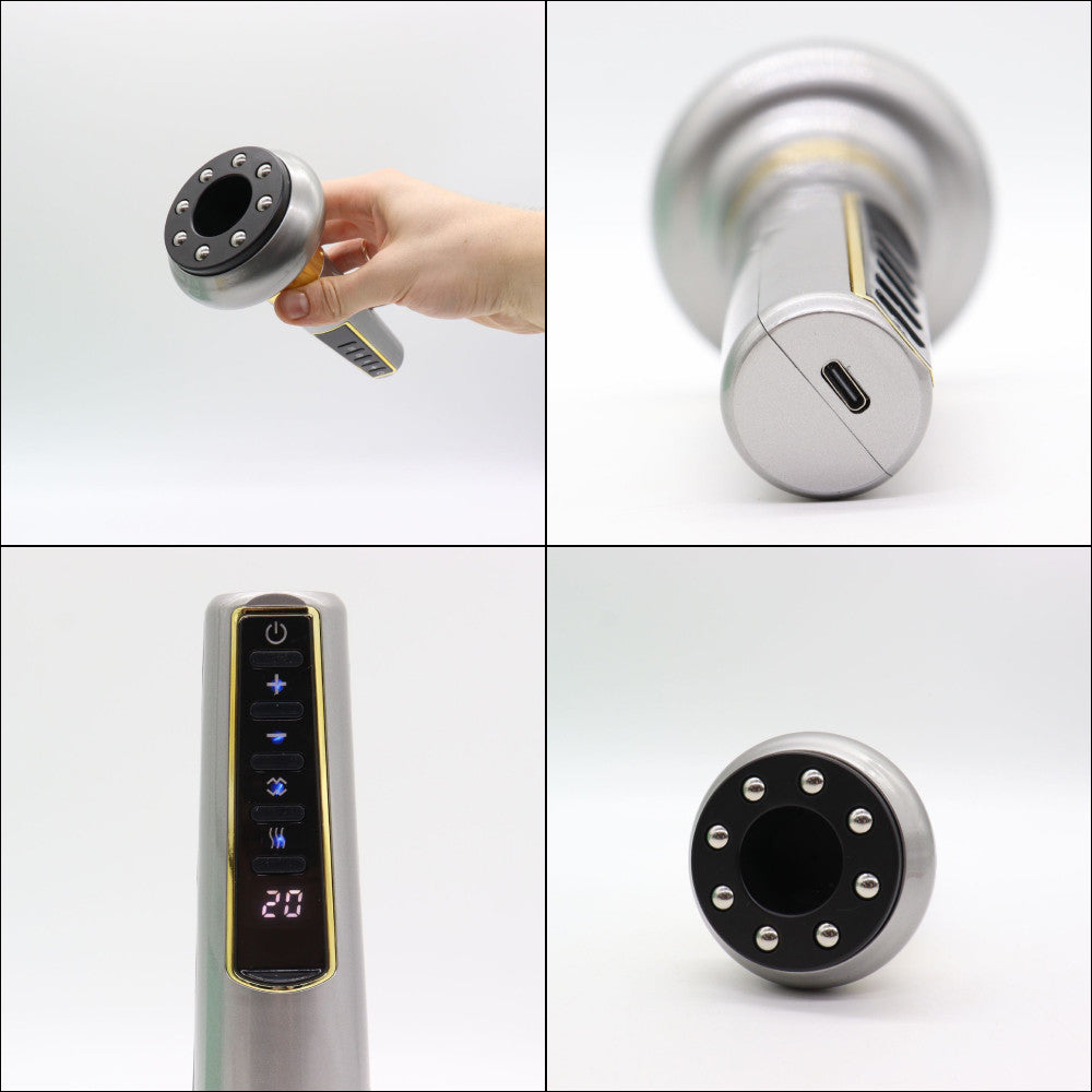 Акумуляторний масажер антицелюлітний, 12 режимів, з USB / Вакуумний масажер від целюліту