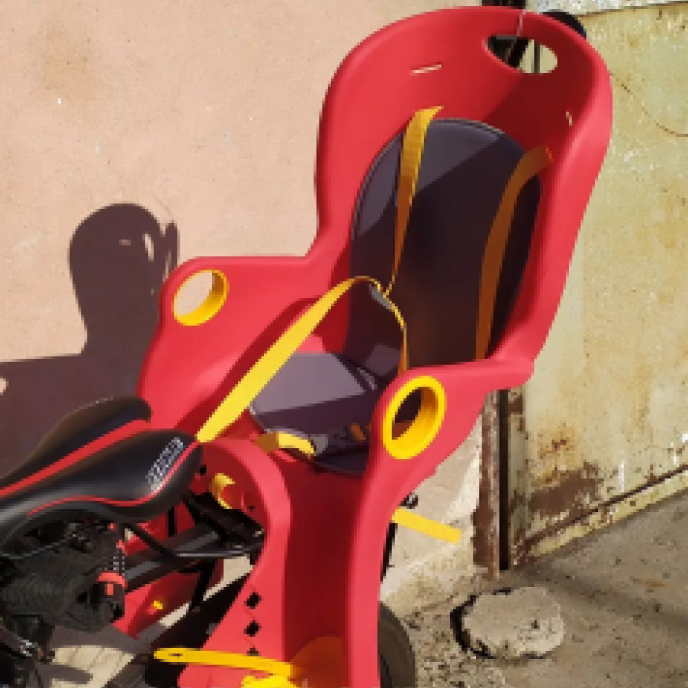 Дитяче крісло на велосипед BG-5, Червоне / Велокрісло дитяче / Велосипедне сидіння